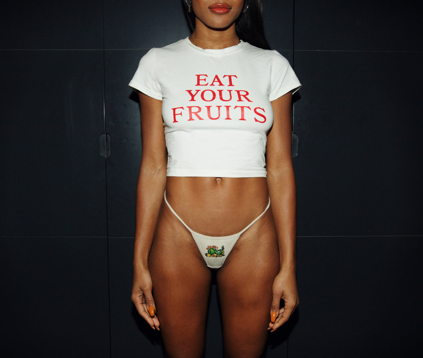 Eat Your Fruits" Baby Tee