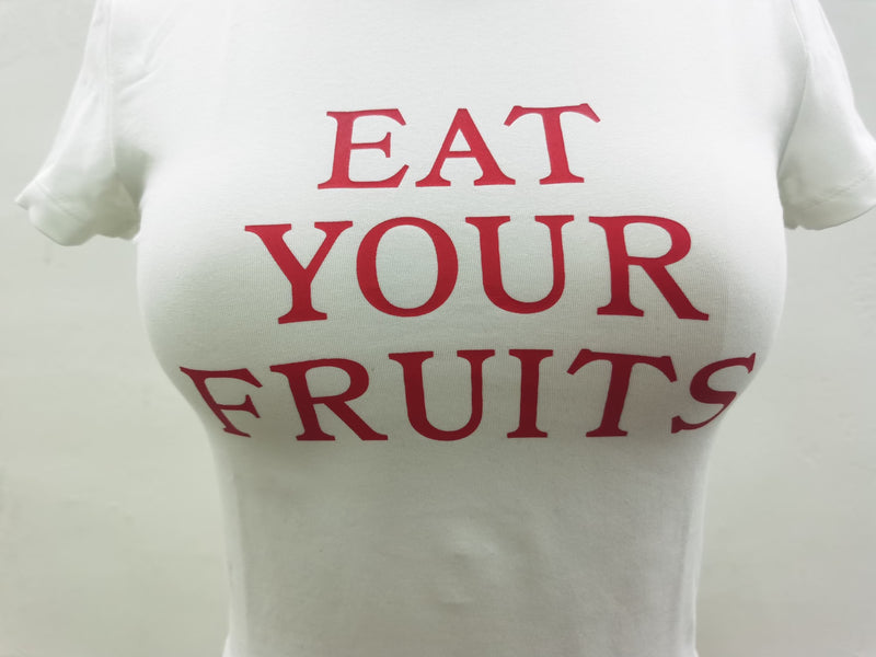Eat Your Fruits" Baby Tee
